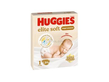 Подгузники детские HUGGIES Elite Soft 1 (3-5 кг), 84 шт