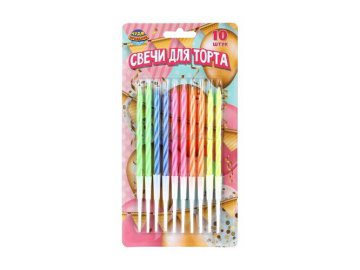 Свечи для торта, 10 шт, арт. СС10-113352-HB
