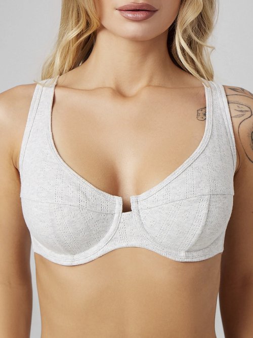 Бюстгальтер макси женский серый, фото 1 из 18