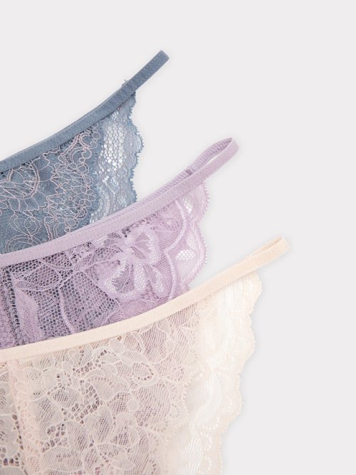 Трусы женские слипы мультипак (3 шт.) в сером цвете, фото 9 из 27