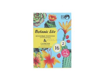 Набор для депиляции лица BIO WORLD восковые полоски для чувствительной кожи, 16+4 шт + саше, 2 шт