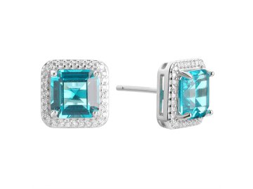 Серьги пусеты Fresh Jewelry, серебро 925 проба, вставка фианит