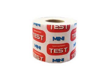 Бумага туалетная TEST с гильзой, однослойная, перфорированная, 35 м Мила