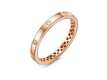 Кольцо декоративное Berger, красное золото 585 проба