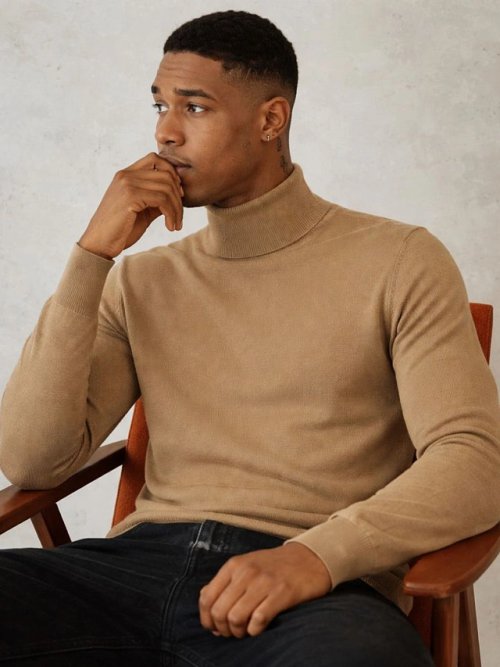 Свитер мужской коричневый, фото 1 из 6