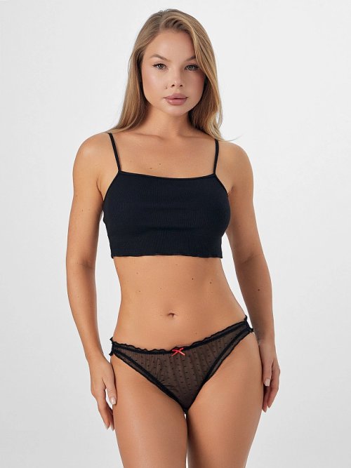 Трусы слипы женские из ажурной сетки, фото 1 из 18