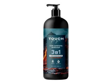 Гель-шампунь 3в1 мужской Touchforyou ПАРФЮМИРОВАННЫЙ 1л (225086)