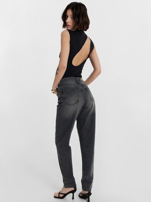Джинсы женские Mom fit серые, фото 1 из 16