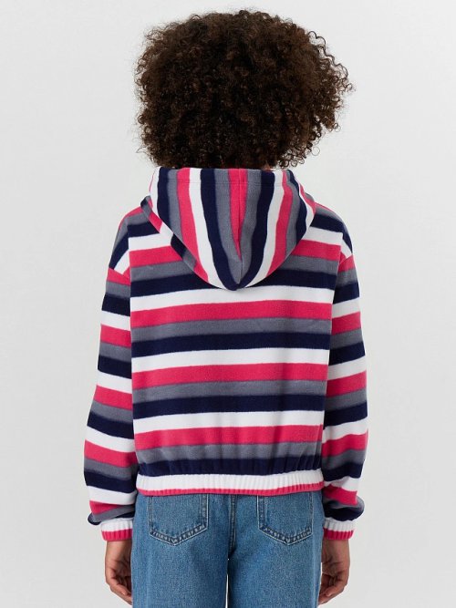 Худи для девочек в полоску, фото 2 из 6