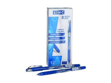 Ручка шариковая со сменным стержнем LINC Gliss, синяя, арт. 1210F/Blue