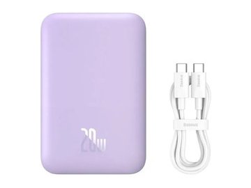 Внешний аккумулятор Baseus Magnetic Mini Air Wireless Fast Charge Power Bank 20W 6000mAh (сиреневый)