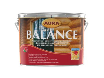 Защитно-декоративный состав Aura Wood Balance (2.7л, махагон)