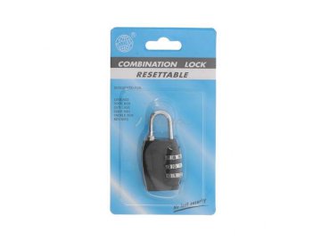 Замок навесной кодовый черный, арт. SLWHHJ-001A