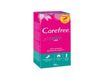 Прокладки ежедневные CAREFREE Cotton Fresh Extract, 34 шт