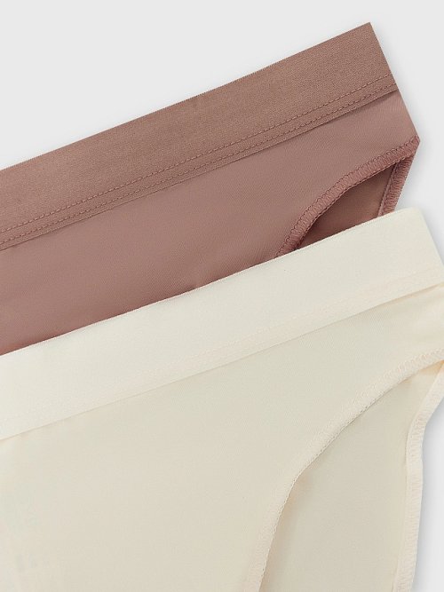 Трусы женские мультипак (2 шт.) в бежевом цвете, фото 9 из 27