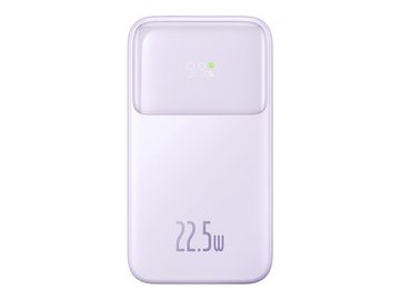 Внешний аккумулятор Baseus Comet Series Dual-Cable Digital Display Fast Charge Power Bank 22.5W 20000mAh (сиреневый) в Светлогорске 5 элемент