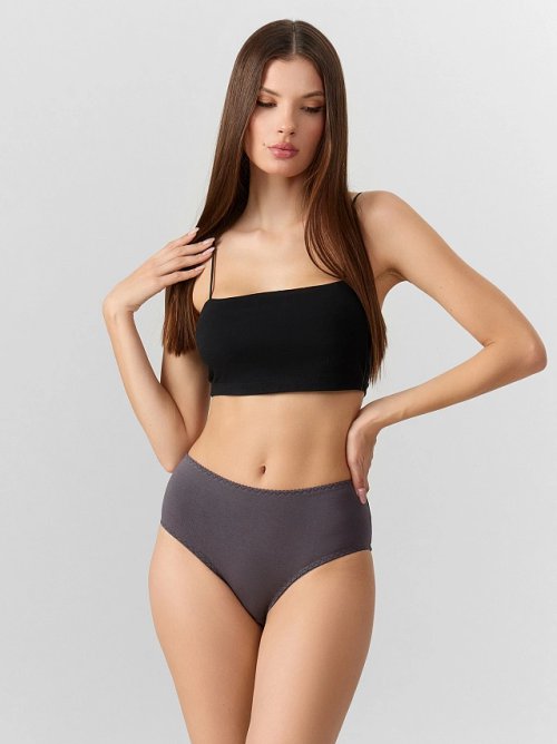 Трусы макси женские серые, фото 1 из 21