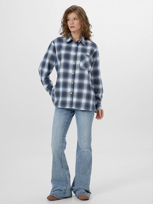 Рубашка женская в клетку, фото 3 из 8