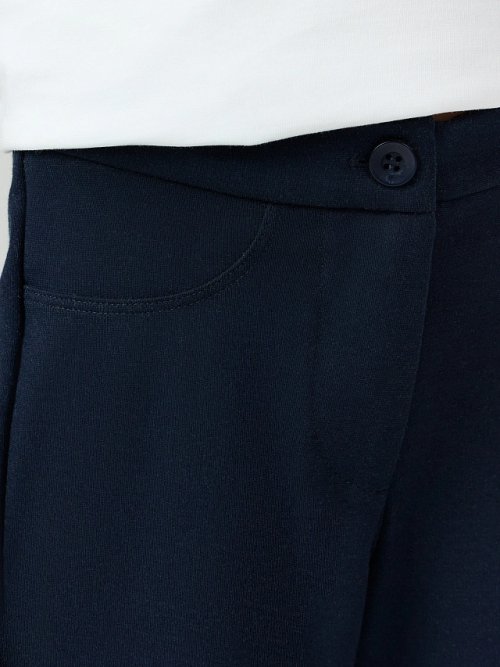 Классические брюки для девочек в темно-синем цвете, фото 5 из 12