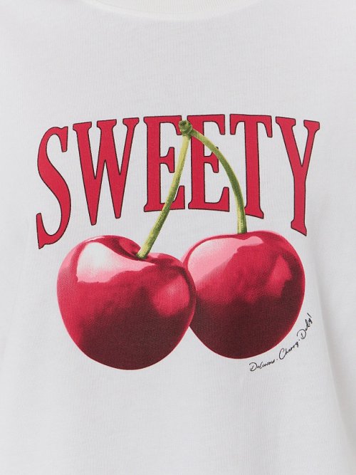 Футболка женская белая с надписью "Sweety", фото 4 из 30