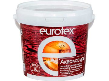 Аквалазурь Eurotex бесцветный 0,9кг акриловая