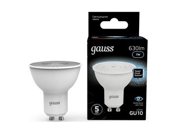 Лампа Gauss LED MR16 GU10 7W 4100K 101506207
