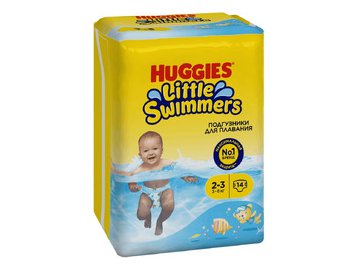 Детские одноразовые подгузники для плавания HUGGIES Little Swimmers 2-3 (3-8кг)*14шт в Пинске 5 элемент