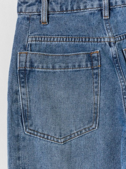 Джинсы barrel fit женские синие со средней посадкой, фото 7 из 7