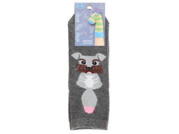 Носки детские STEP BY STEP Goodmood размер 23-24, серый меланж Собака арт.30-61