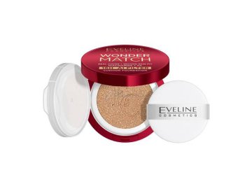 Кушон тональный EVELINE Cosmetics Wonder Match с ниацинамидом и гиалуроновой кислотой, тон 02W Vanilla