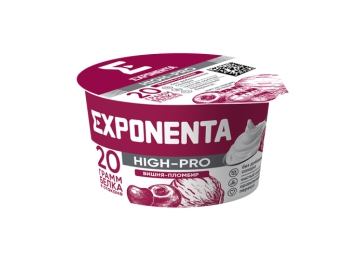 Продукт к/м EXPONENTA с выс сод белка Вишня-пломбир 160 г
