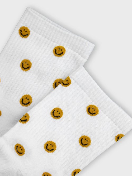 Носки мужские белые со смайликами, фото 6 из 18