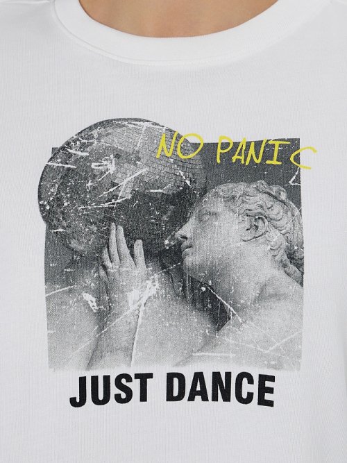 Футболка женская с надписью "No panic. Just dance", фото 7 из 45