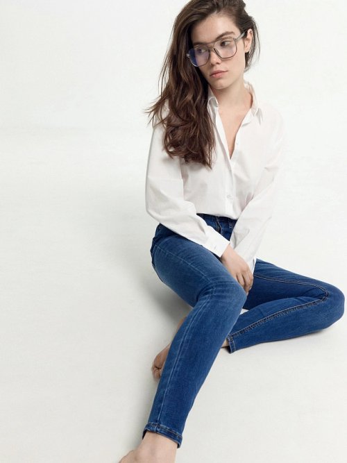 Джинсы женские skinny темно-синие, фото 2 из 7