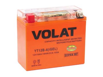 Мотоаккумулятор 10Ah (iGEL) L+ VOLAT YT12B-4