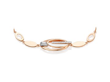 Браслет декоративный Platina Jewelry, красное золото 585 проба, вставка топаз