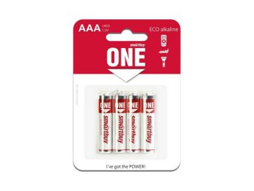 Батарейка алкалиновая SMARTBUY ONE LR03/4B 48/480, арт. SOBA-3A04B-Eco