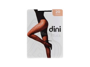 Колготки женские DINI Felice Фантазия горох, 20 den, nero, размер 2
