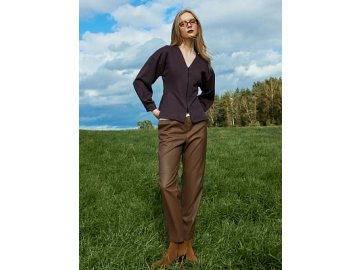 Жакет женский коричневый