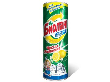 Порошок чистящий БИОЛАН универсальный Сочный лимон, 400 г