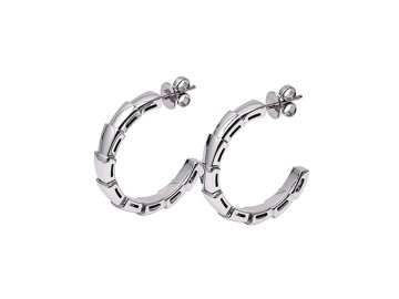 Серьги конго, серебро 925 проба