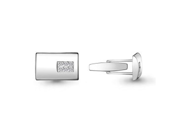 Запонки Aquamarine, серебро 925 проба 7 Карат