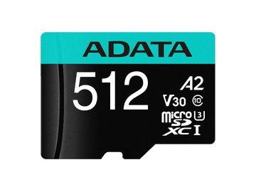 Карта памяти ADATA Premier Pro AUSDX512GUI3V30SA2-RA1 microSDXC 512GB (с адаптером)