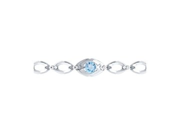 Браслет декоративный Diamant, серебро 925 проба, вставка топаз