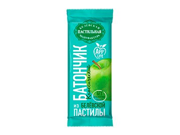 Батончик из Белевской яблочной пастилы классический без сахара 35 г