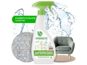 Средство чистящее SYNERGETIC Универсальное для уборки дома, любых поверхностей и текстиля, 0.5 л