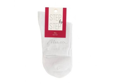Носки женские STEP BY STEP рубчик, белый, размер 25, артикул 2с3325