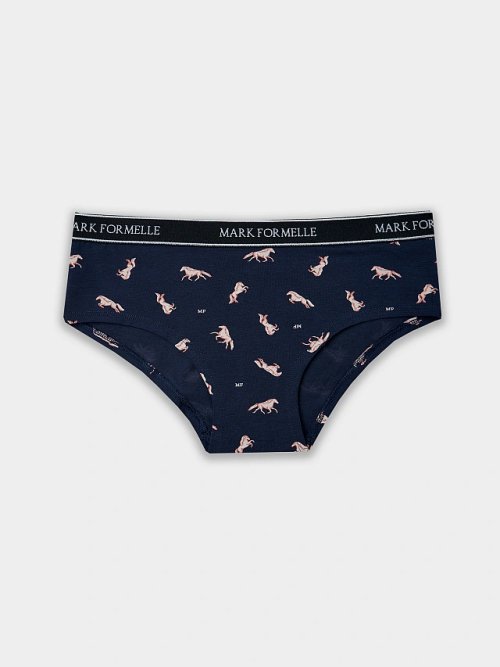 Трусы шорты женские новогодние синие, фото 8 из 8