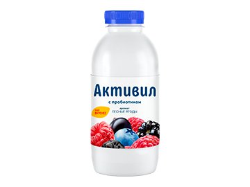 Бионапиток Активил с пробиотиком с ароматом лесные ягоды 2% 500 г в магазинах 