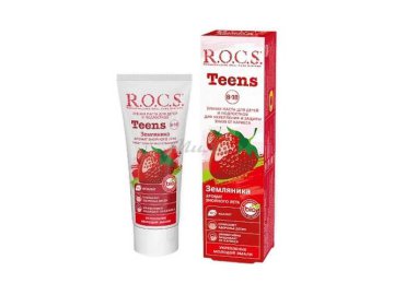 Паста зубная R.O.C.S. Teens Аромат знойного лета Земляника, 74 г